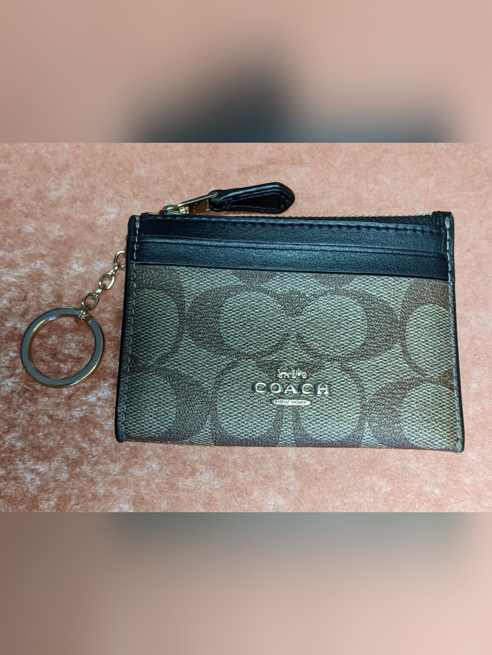 Coach Mini Skinny ID Case - Brown - Used